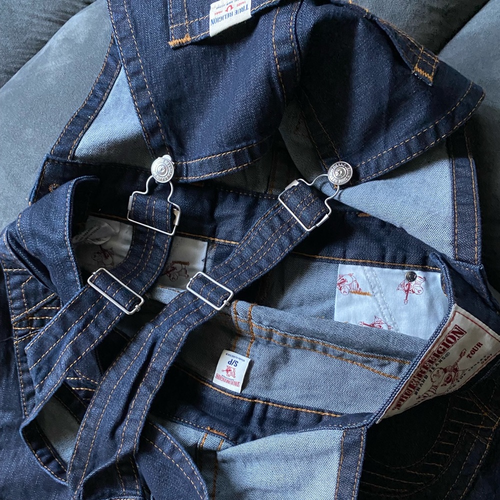 True Religion MOTO Overalls RARE 🔥 Small - Picture 10 of 11